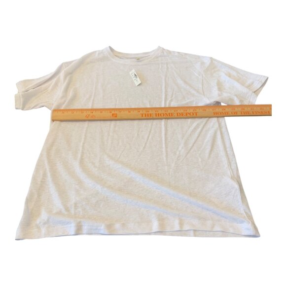 Madewell Linen-Blend Crewneck Oversized Tee Size Small - Picture 7 of 11